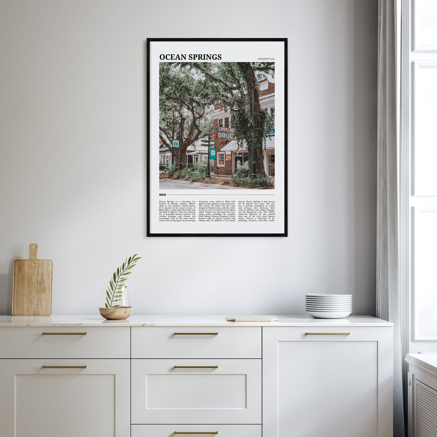 Ocean Springs Travel Color Poster