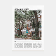 Ocean Springs Travel Color Poster