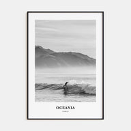 Oceania Portrait B&W Poster