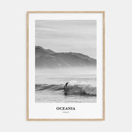 Oceania Portrait B&W Poster