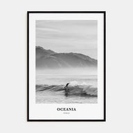 Oceania Portrait B&W Poster