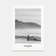 Oceania Portrait B&W Poster