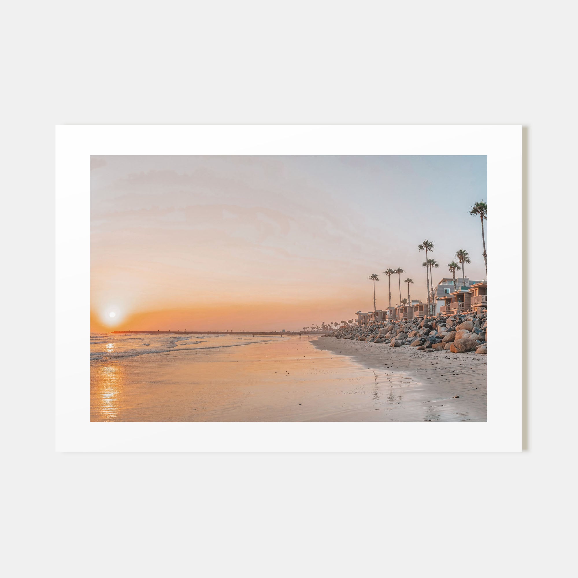 Oceanside Landscape Color Poster