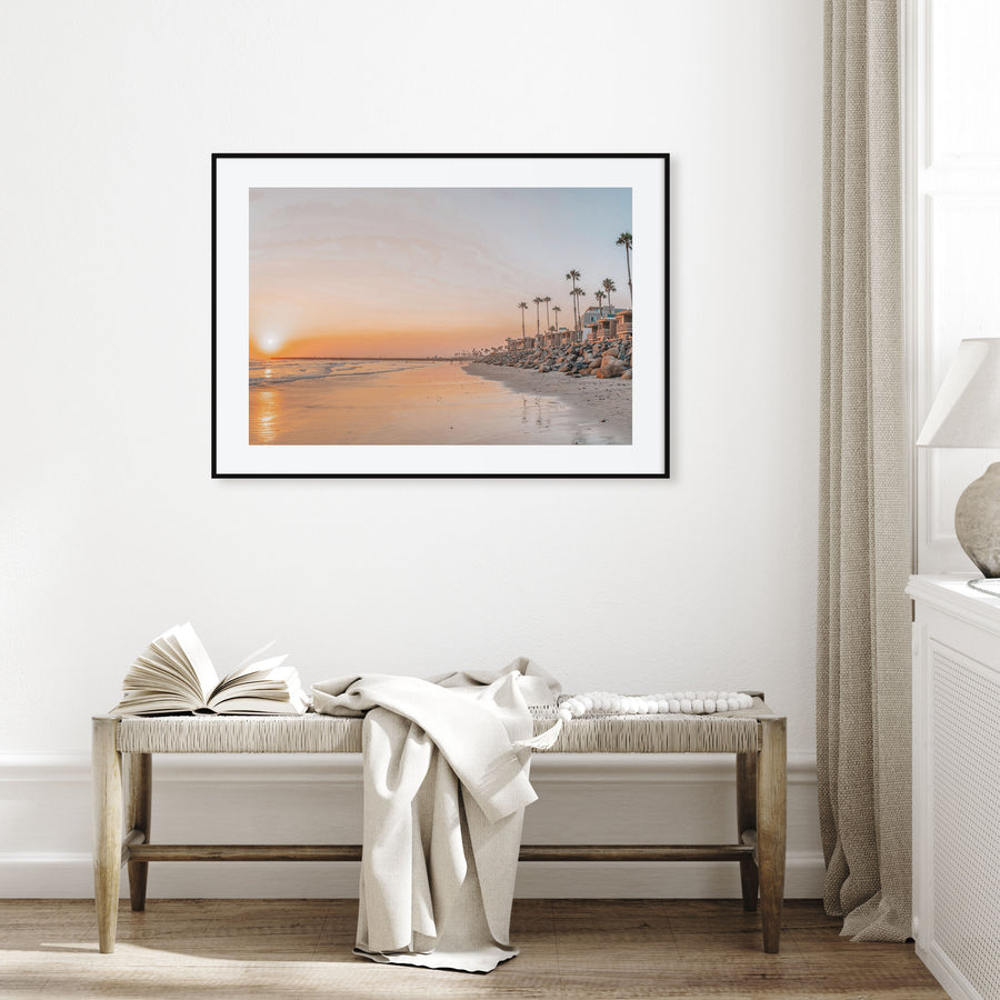 Oceanside Landscape Color Poster
