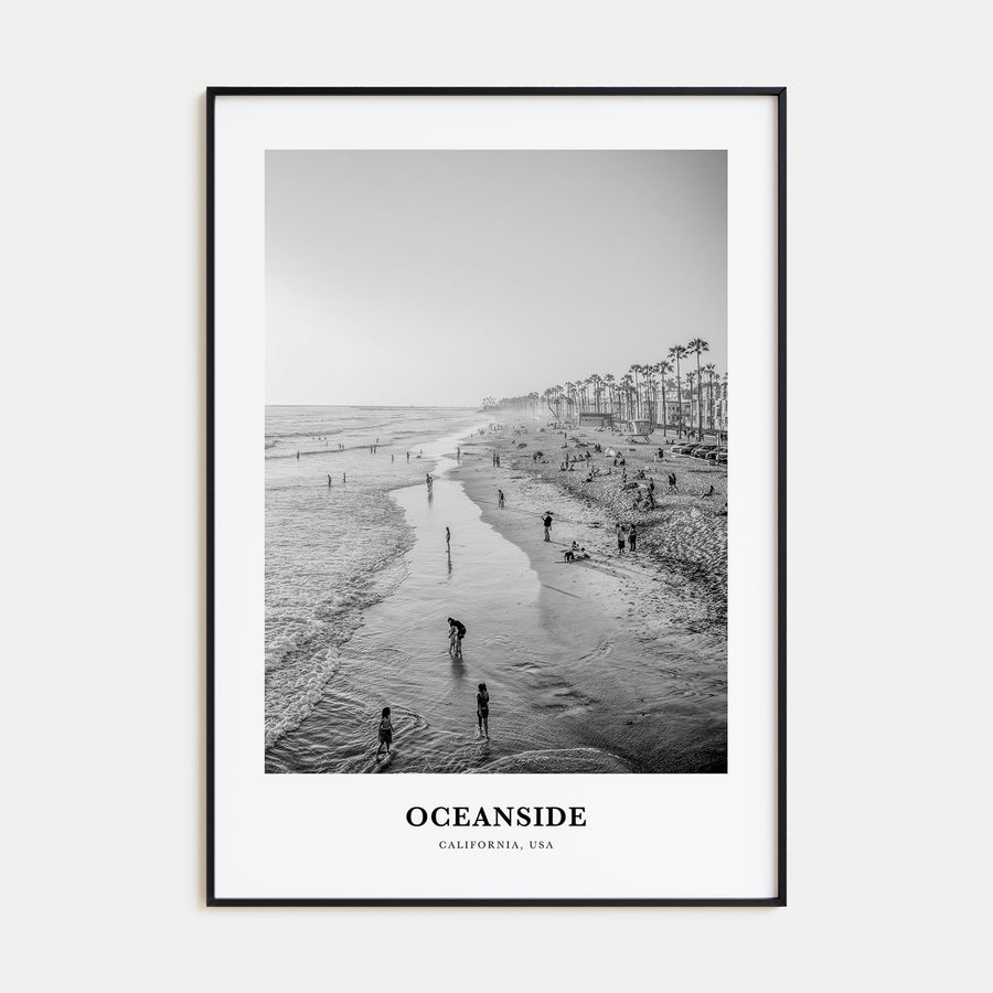 Oceanside Portrait B&W No 1 Poster