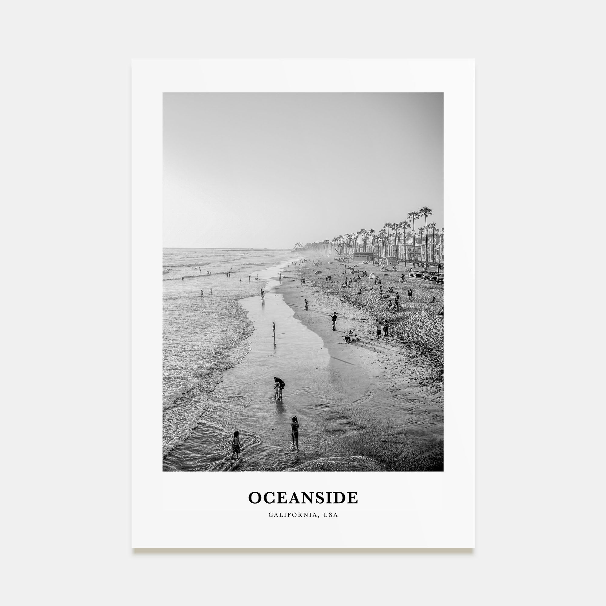 Oceanside Portrait B&W No 1 Poster