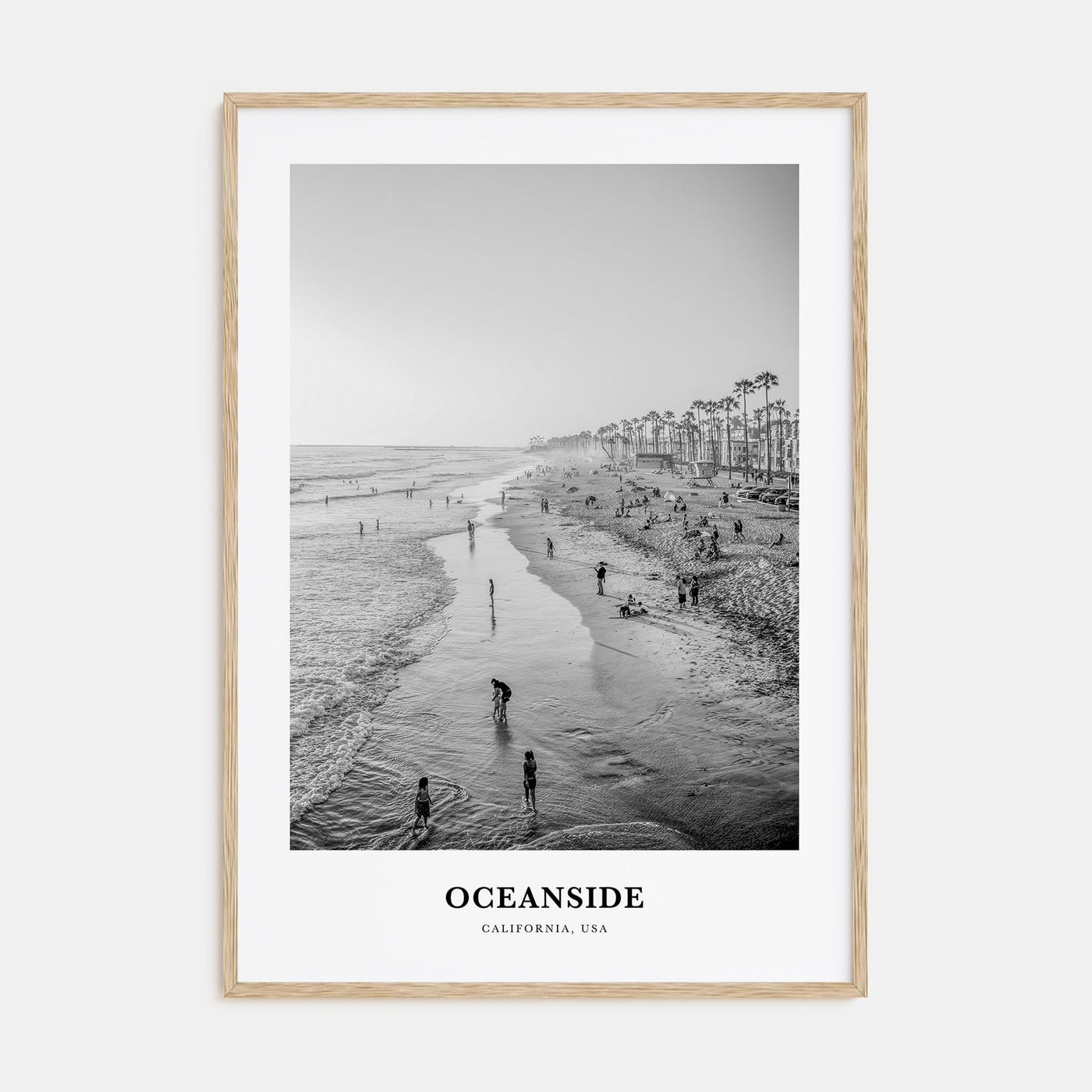 Oceanside Portrait B&W No 1 Poster