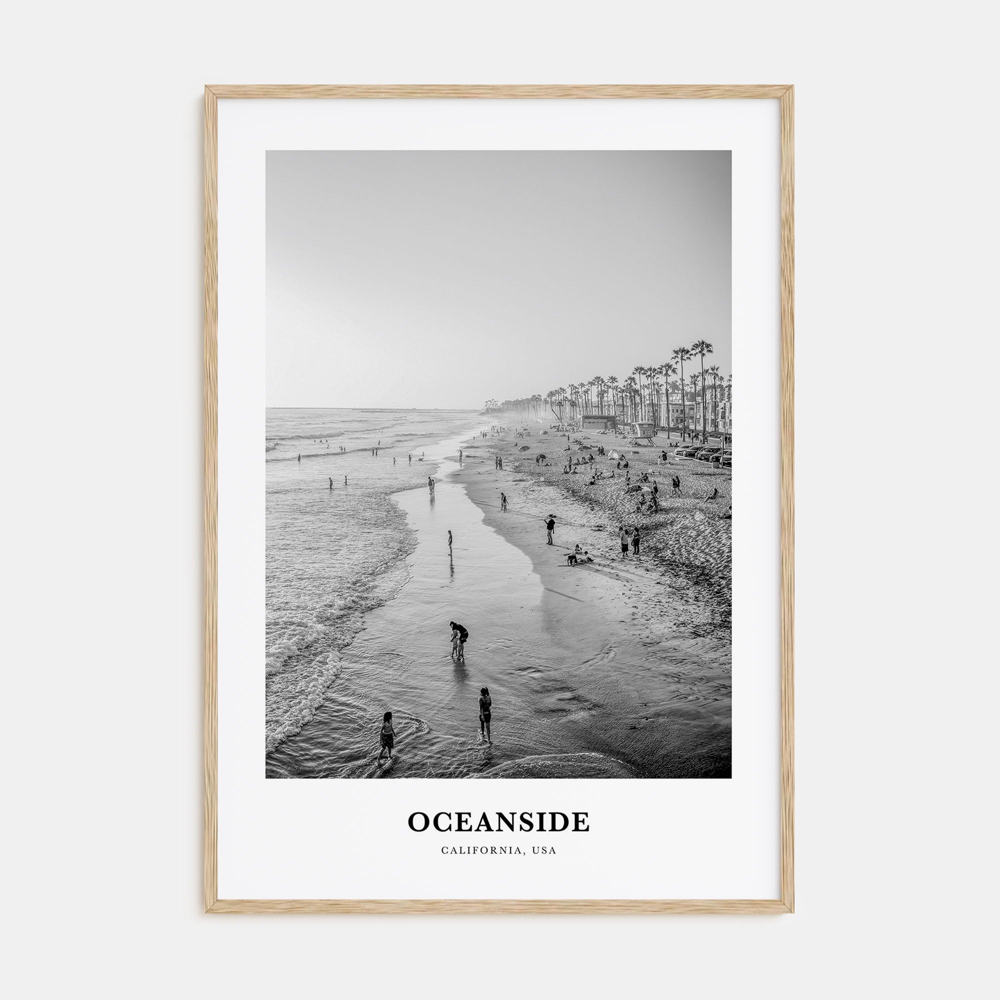Oceanside Portrait B&W No 1 Poster