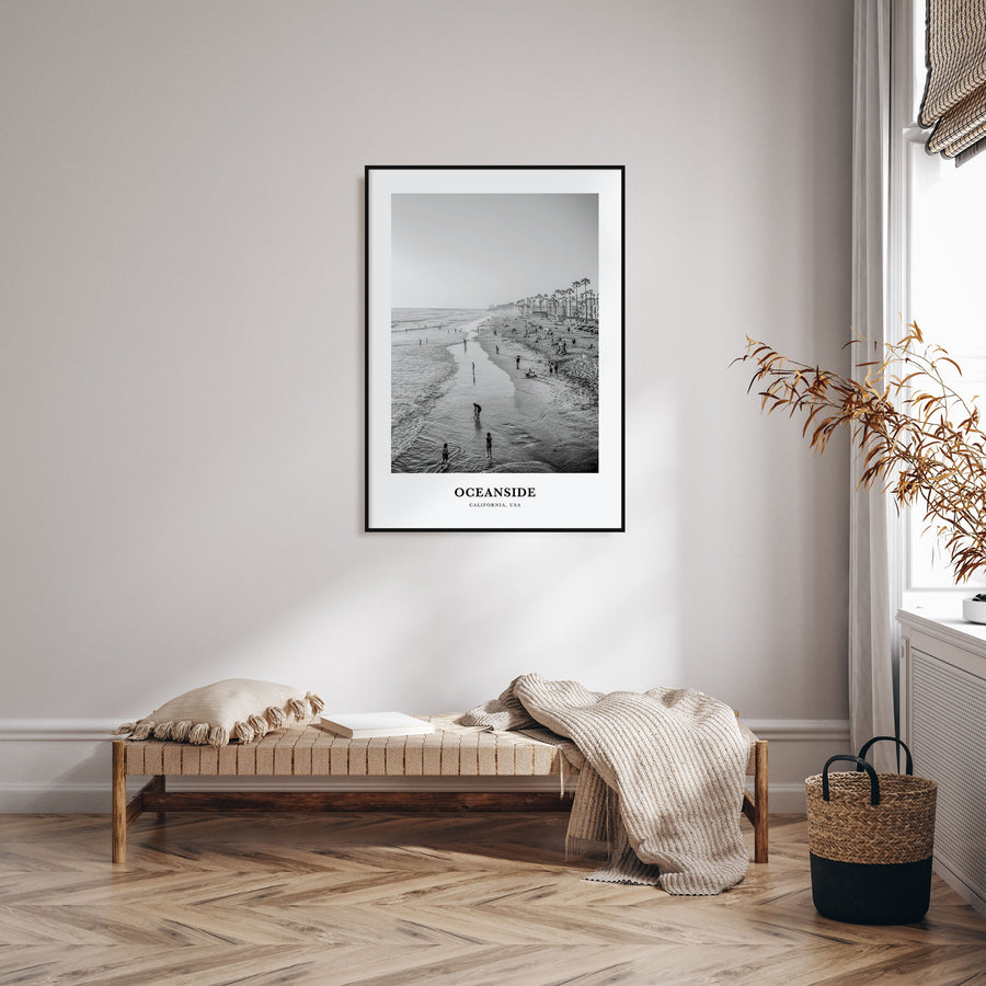 Oceanside Portrait B&W No 1 Poster