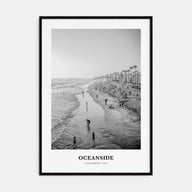 Oceanside Portrait B&W No 1 Poster