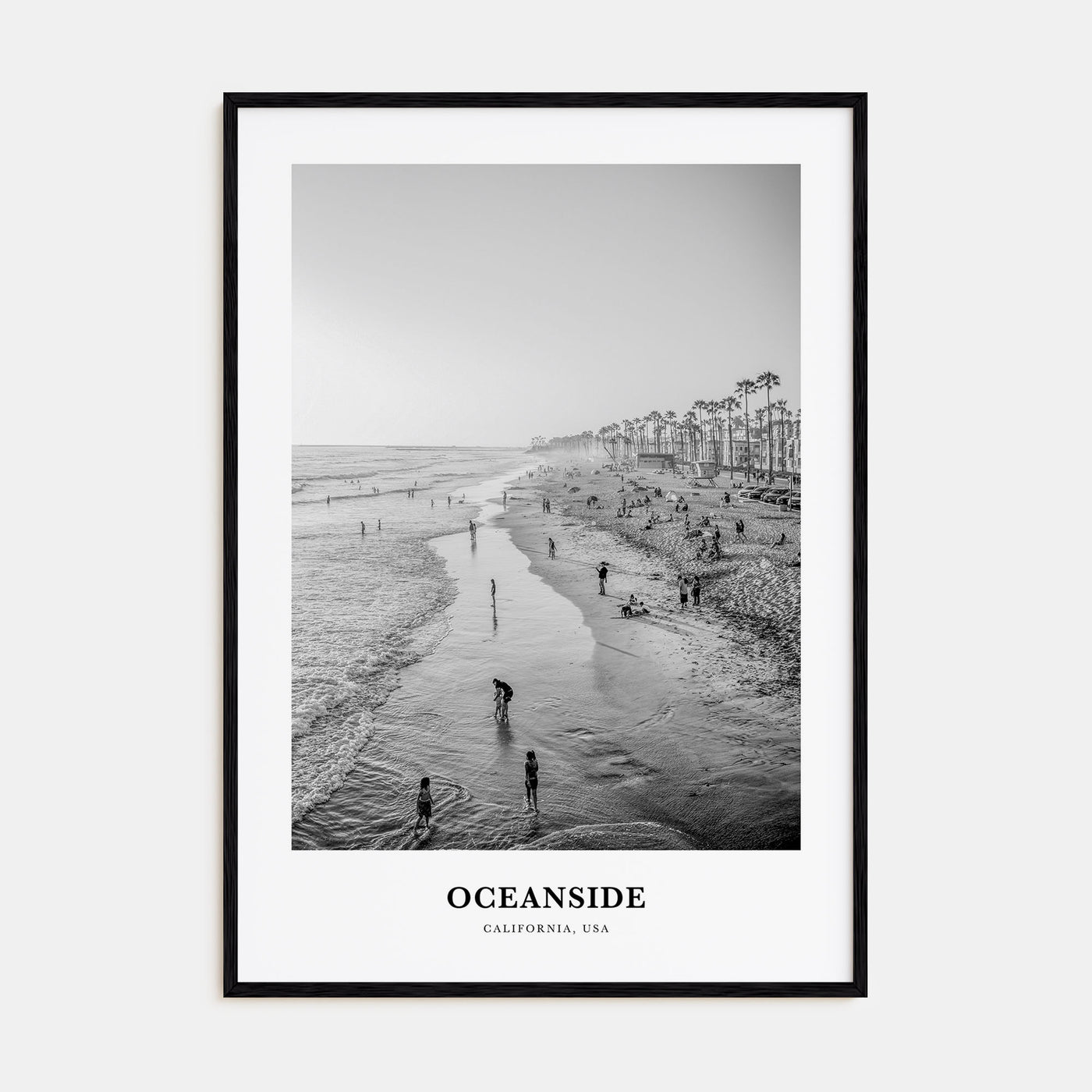 Oceanside Portrait B&W No 1 Poster