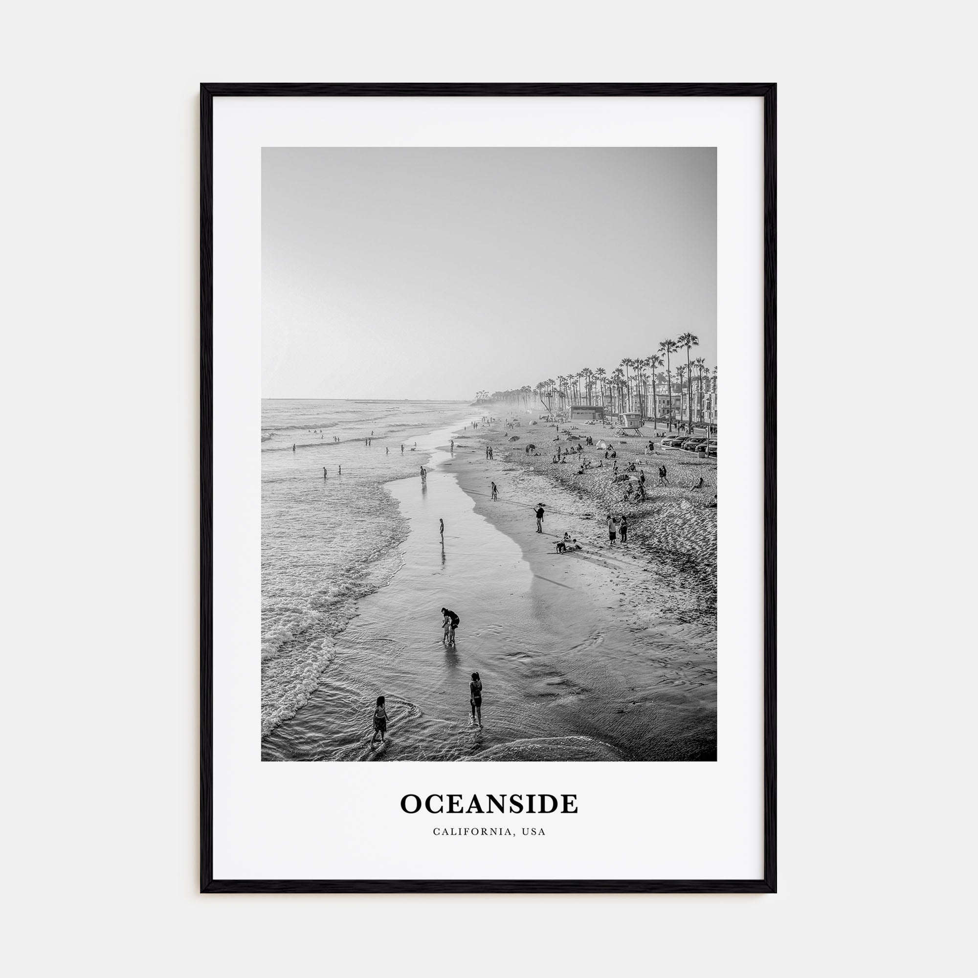 Oceanside Portrait B&W No 1 Poster
