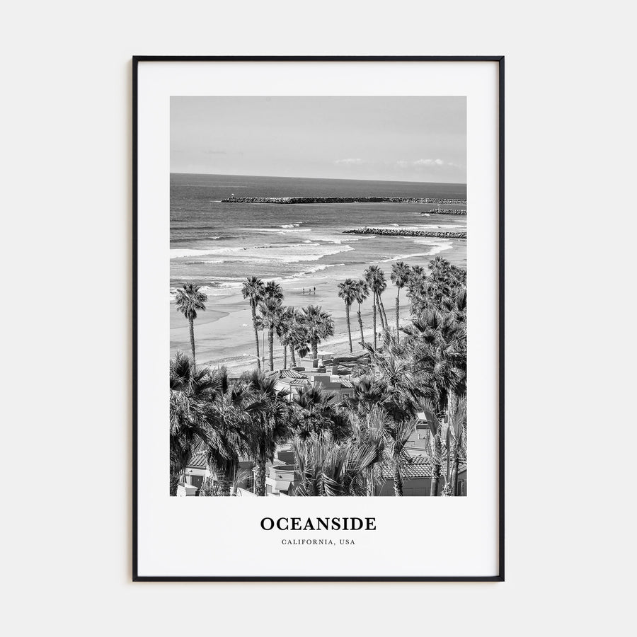 Oceanside Portrait B&W No 2 Poster