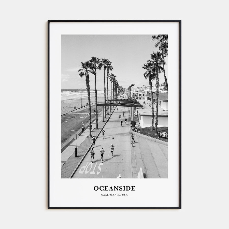 Oceanside Portrait B&W No 3 Poster