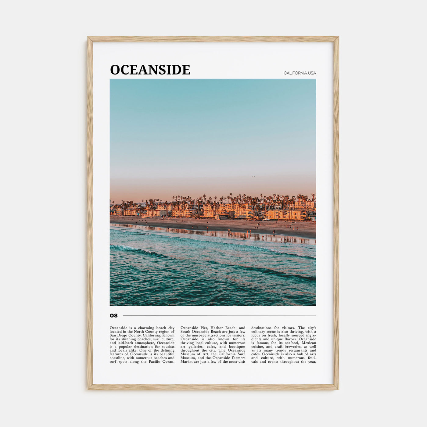 Oceanside Travel Color No 1 Poster