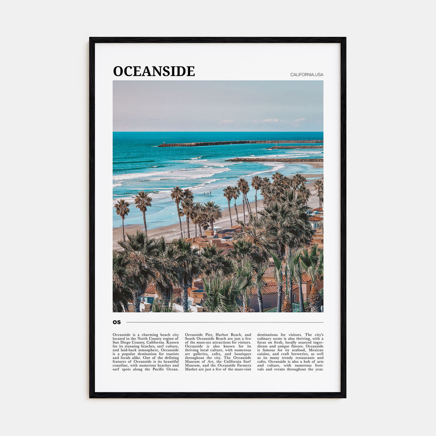 Oceanside Travel Color No 2 Poster