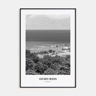 Ocho Rios Portrait B&W Poster