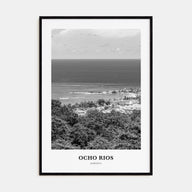 Ocho Rios Portrait B&W Poster