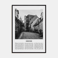 Odense Travel B&W Poster
