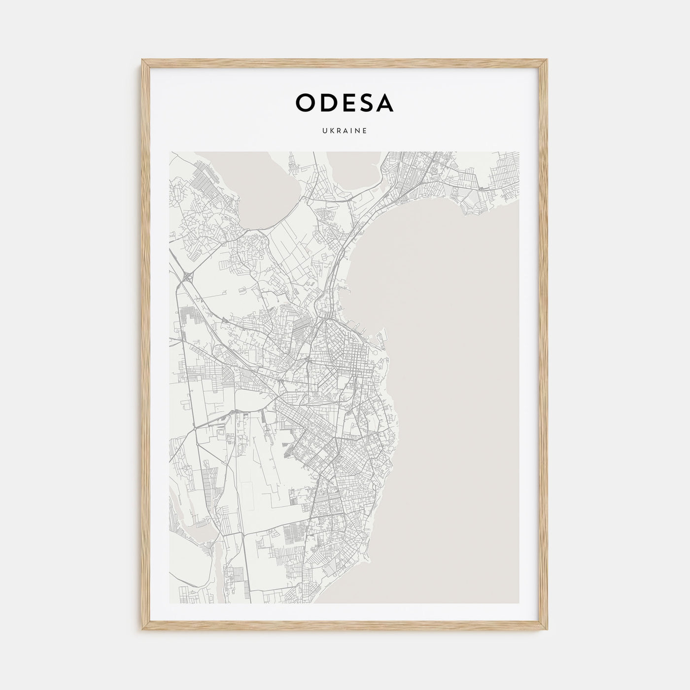 Odesa, Ukraine Map Portrait Poster