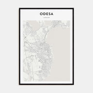 Odesa, Ukraine Map Portrait Poster