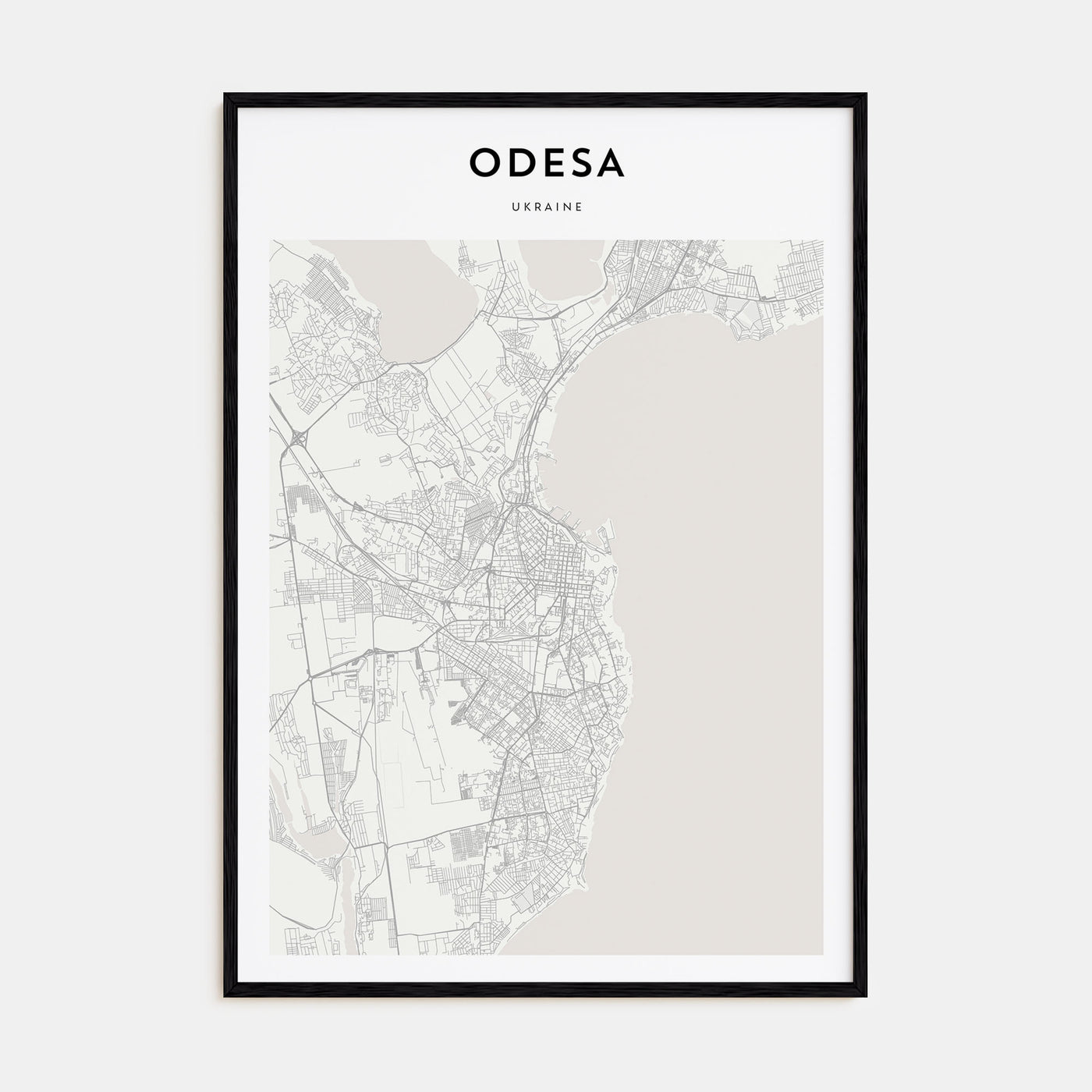 Odesa, Ukraine Map Portrait Poster