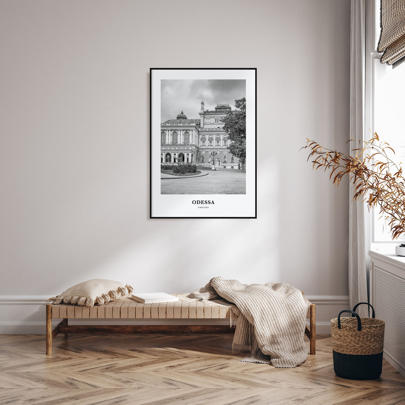 Odessa, Ukraine Portrait B&W Poster