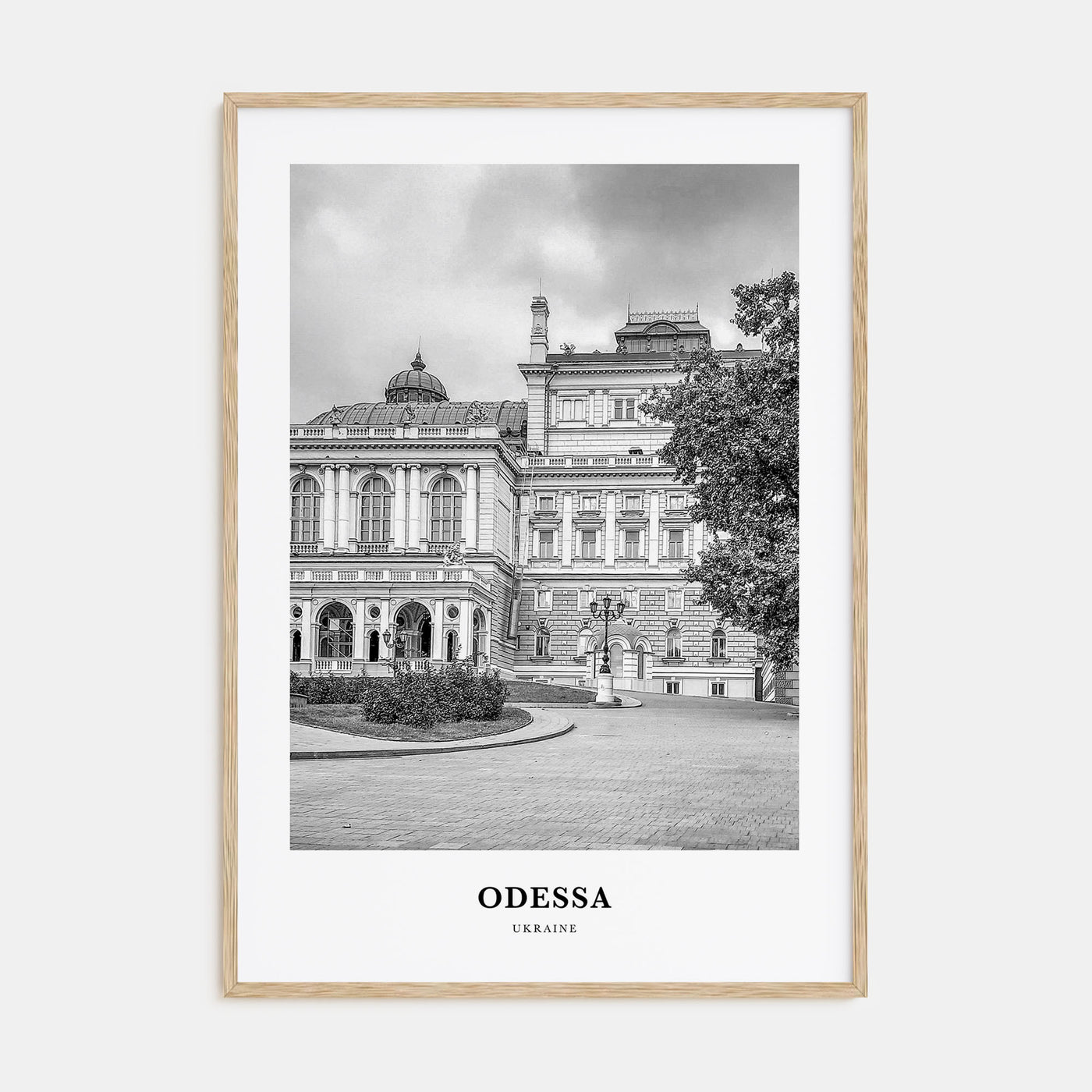 Odessa, Ukraine Portrait B&W Poster