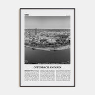 Offenbach am Main Travel B&W Poster