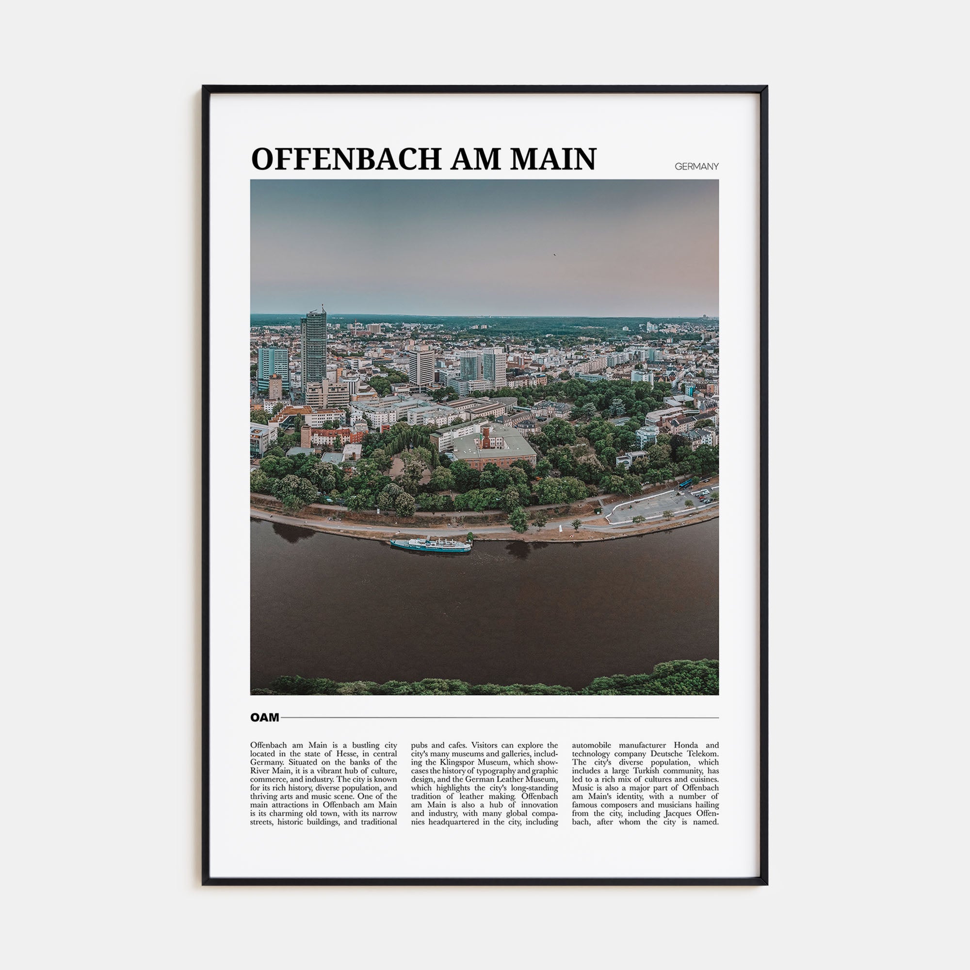 Offenbach am Main Travel Color Poster