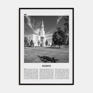 Ogden Travel B&W Poster