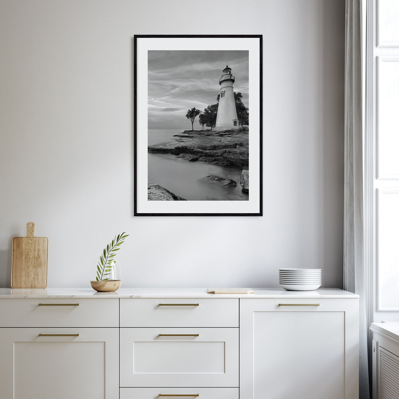 Ohio Photo B&W Poster