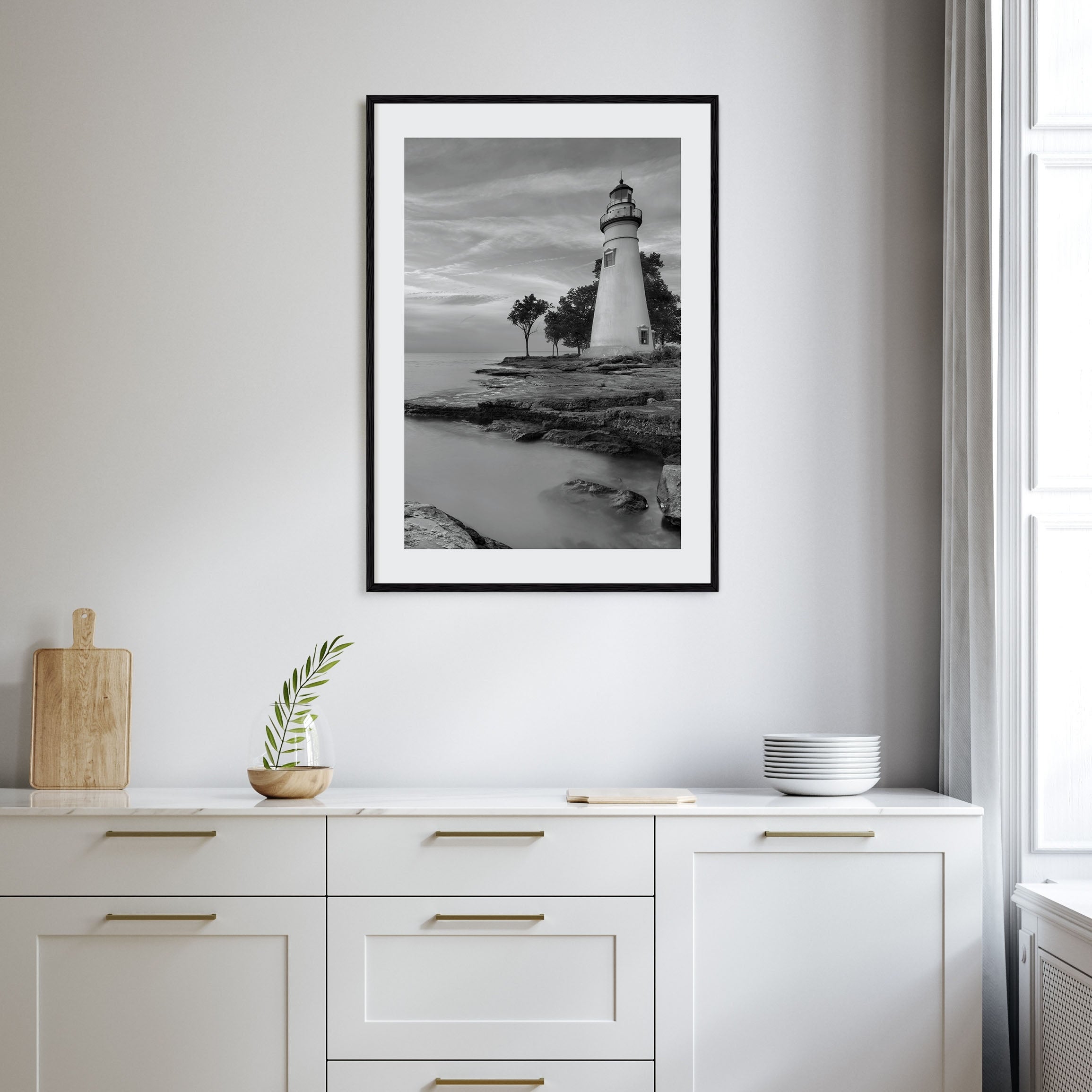 Ohio Photo B&W Poster