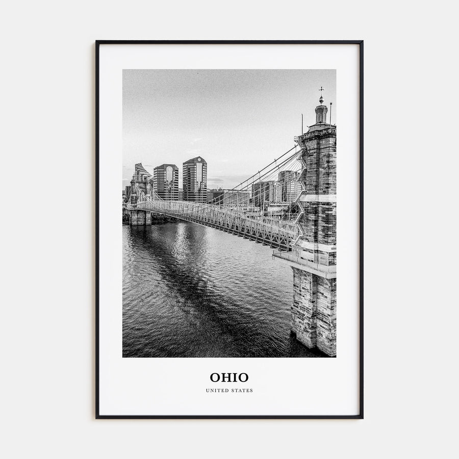 Ohio Portrait B&W No 1 Poster