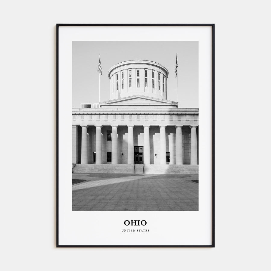 Ohio Portrait B&W No 2 Poster