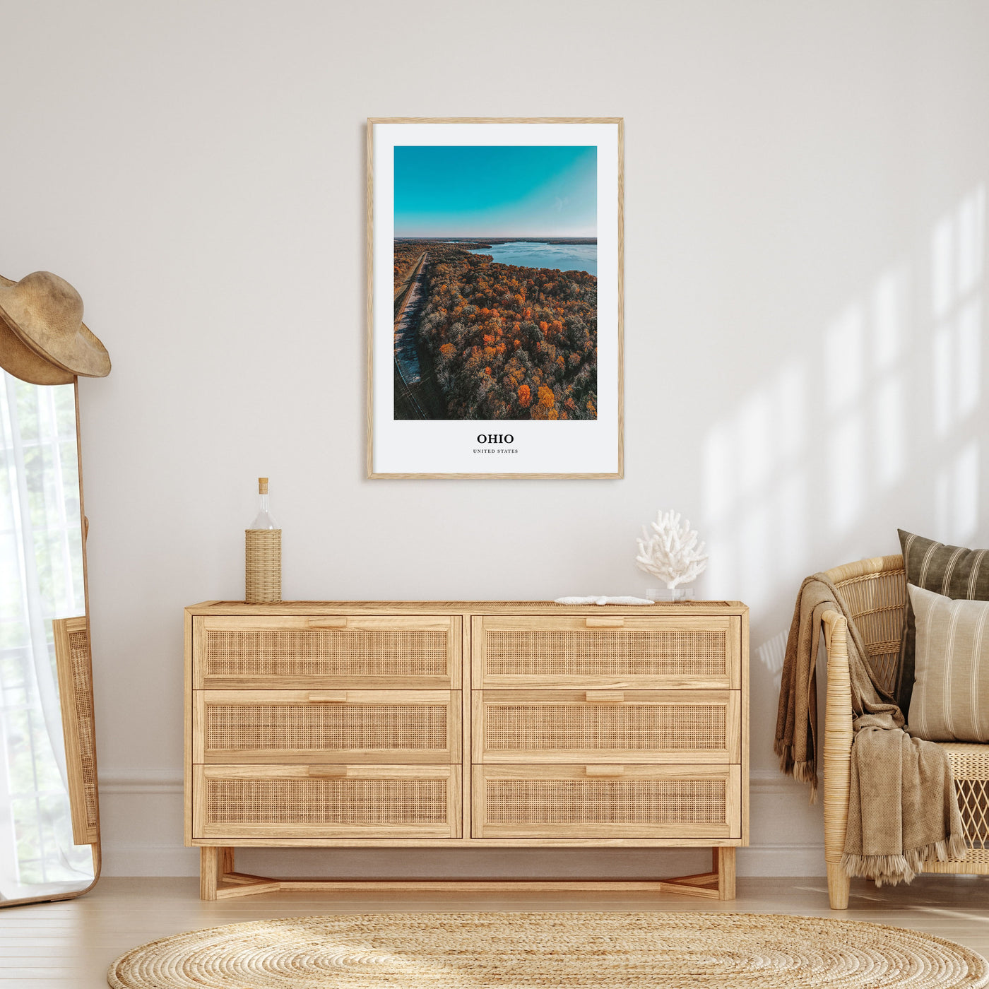 Ohio Portrait Color Poster