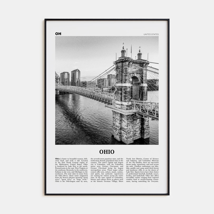 Ohio Travel B&W No 1 Poster