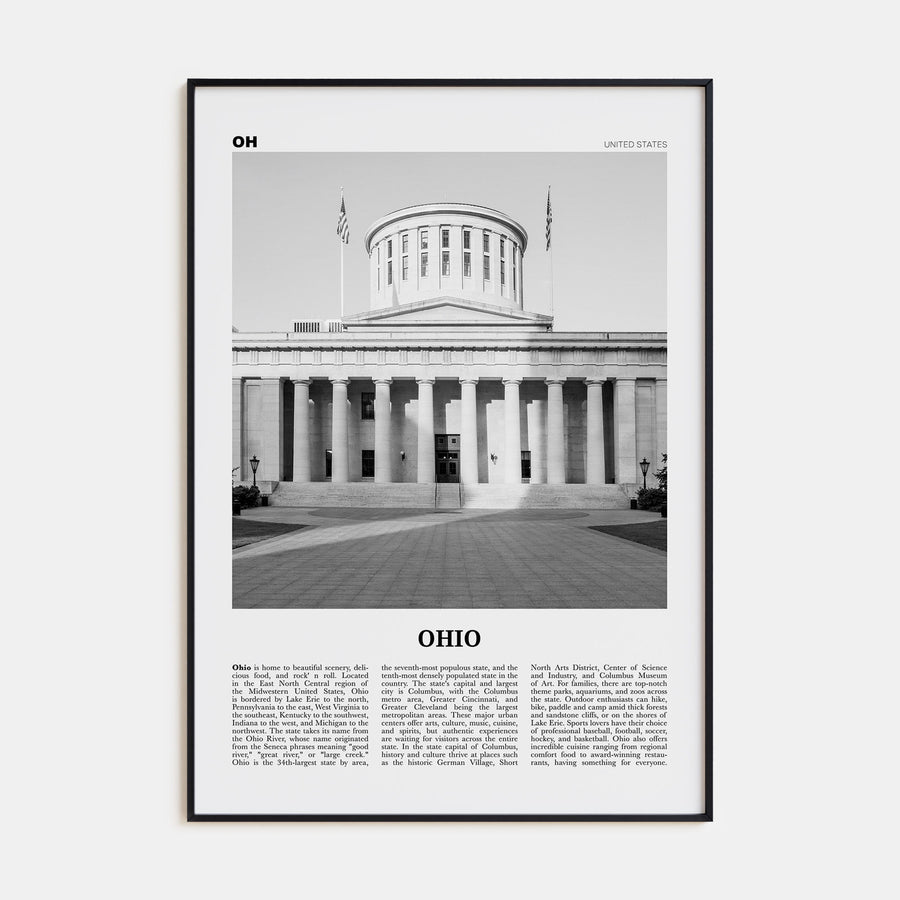 Ohio Travel B&W No 2 Poster