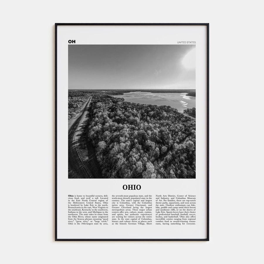 Ohio Travel B&W No 3 Poster