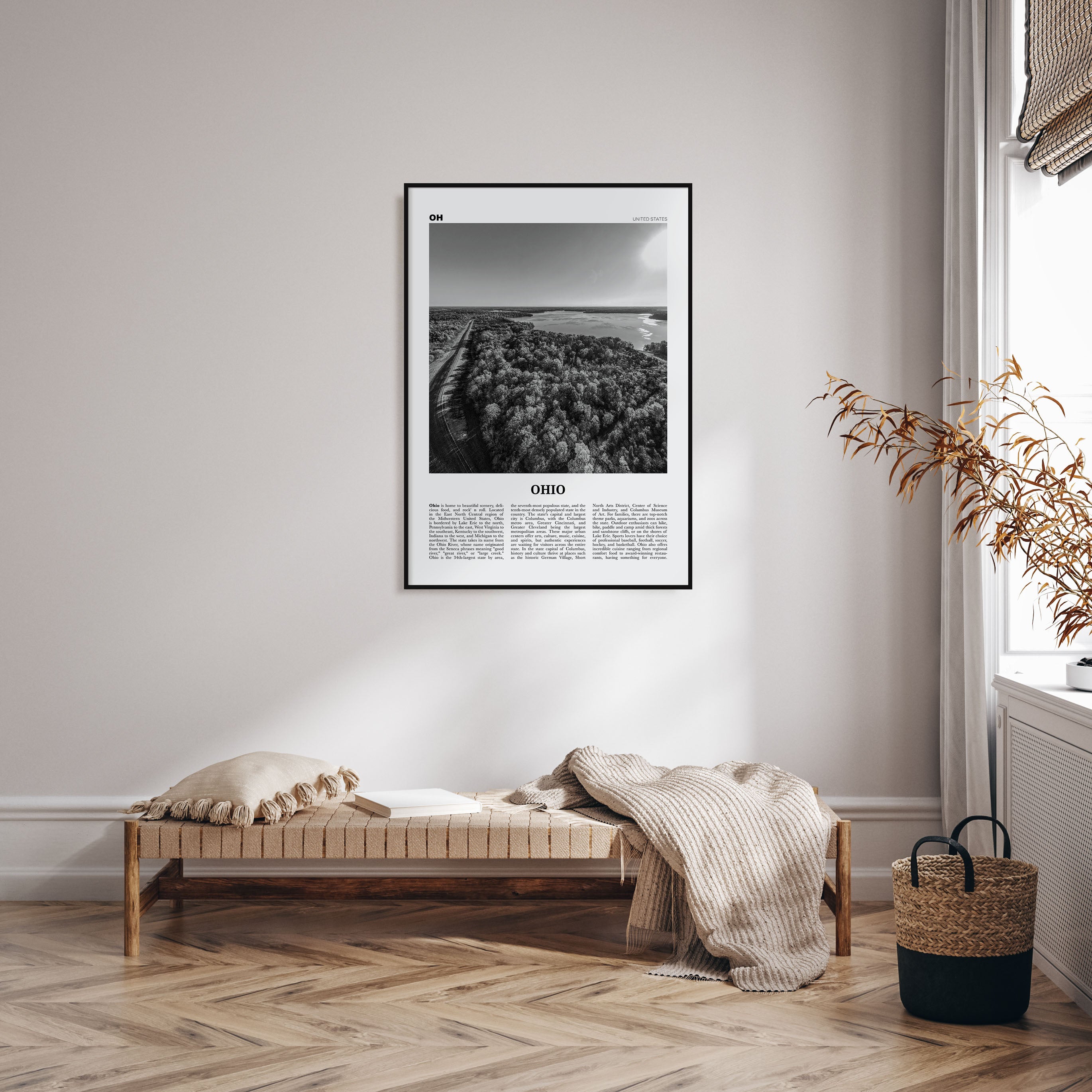 Ohio Travel B&W No 3 Poster