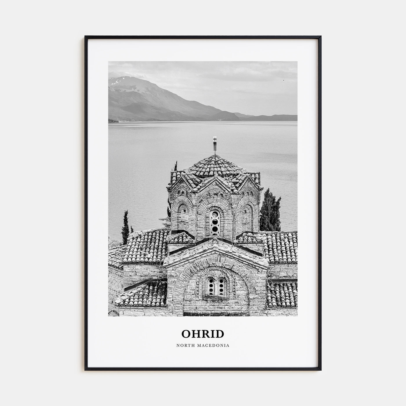 Ohrid Portrait B&W Poster
