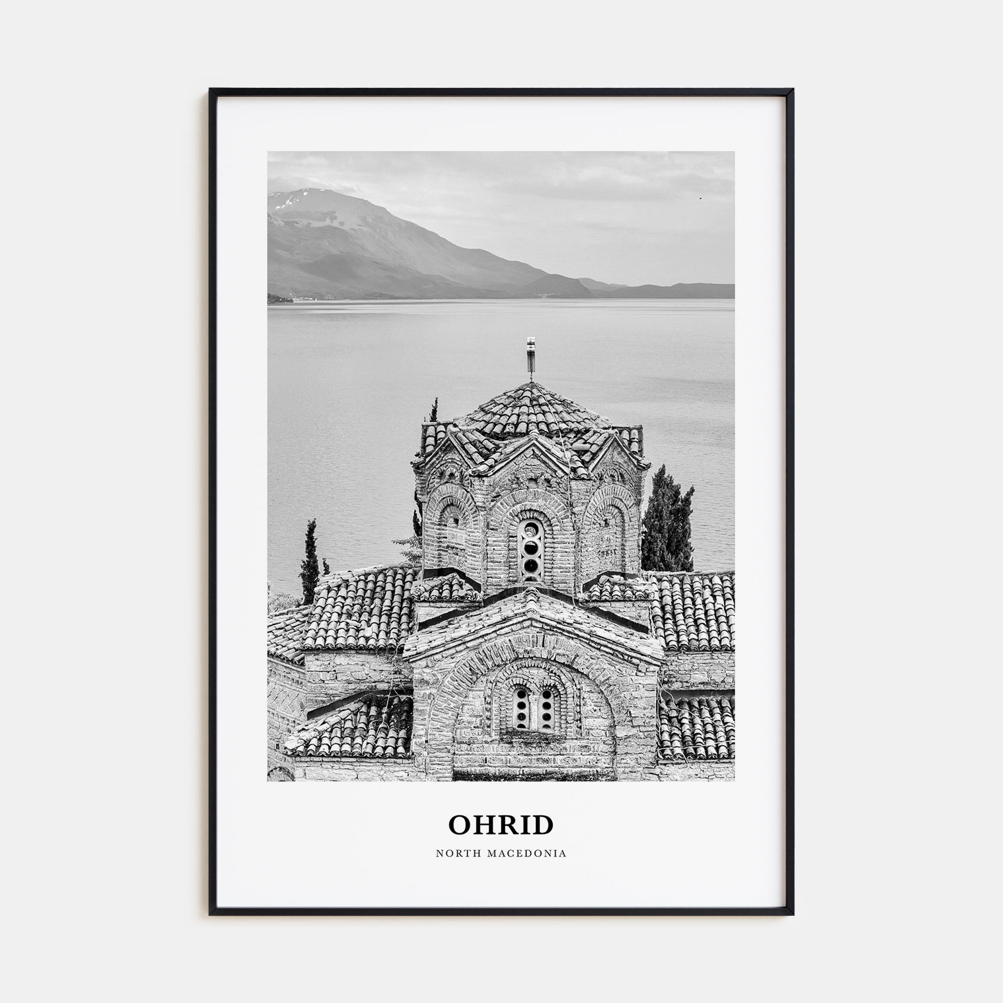 Ohrid Portrait B&W Poster