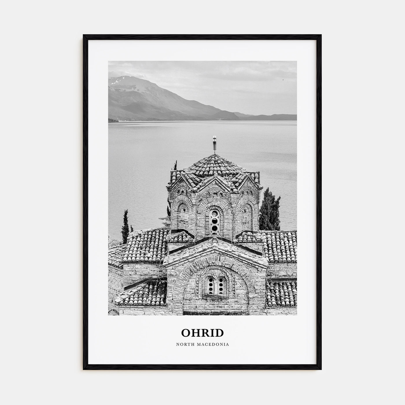 Ohrid Portrait B&W Poster