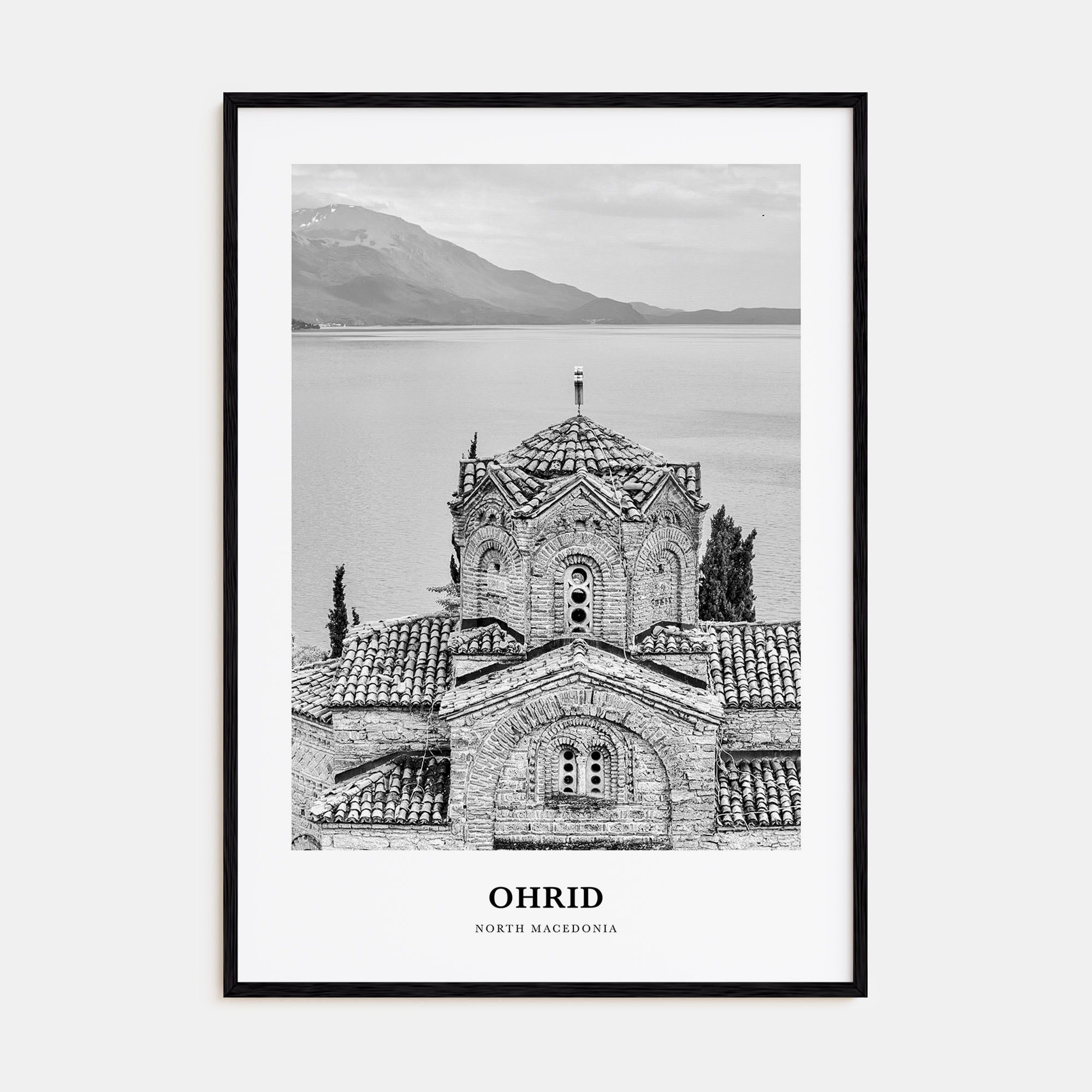 Ohrid Portrait B&W Poster