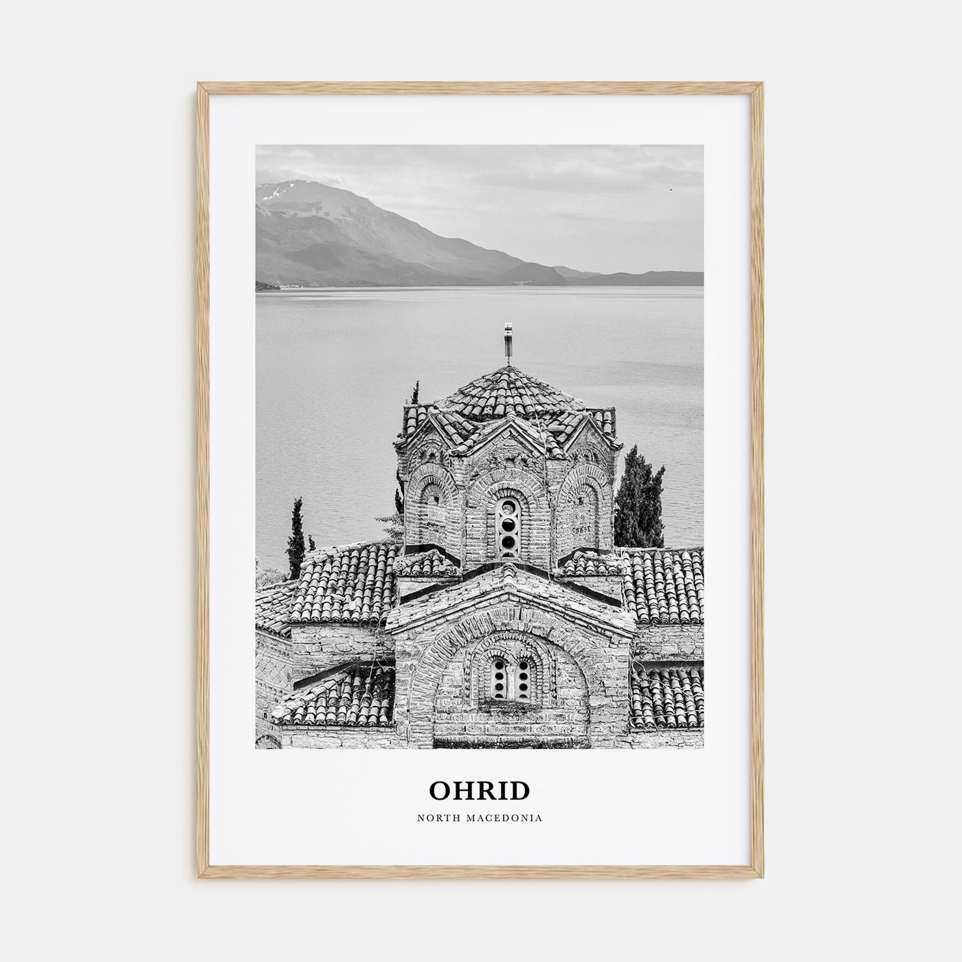 Ohrid Portrait B&W Poster