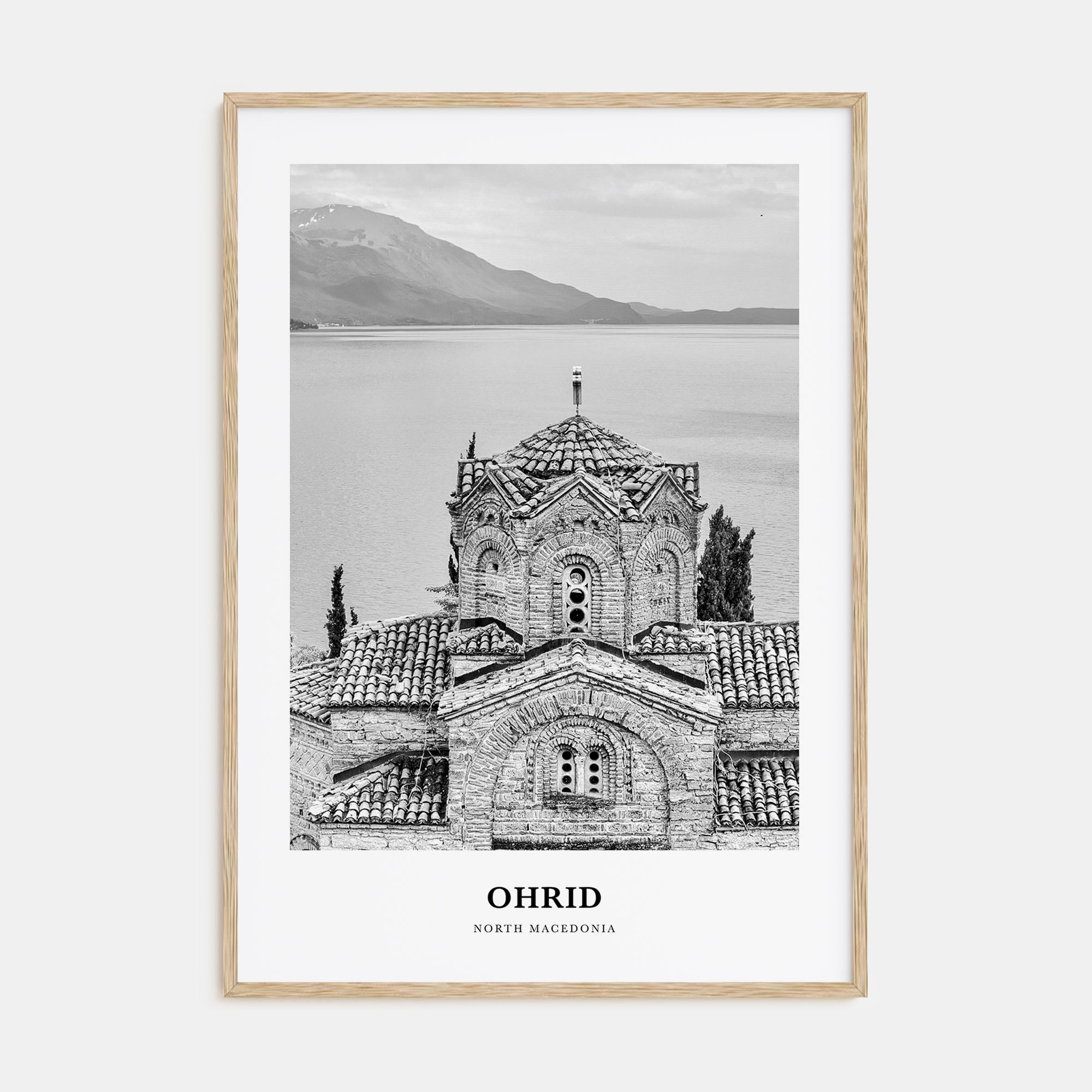 Ohrid Portrait B&W Poster