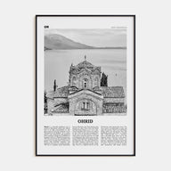 Ohrid Travel B&W Poster