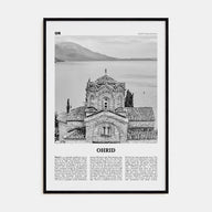 Ohrid Travel B&W Poster
