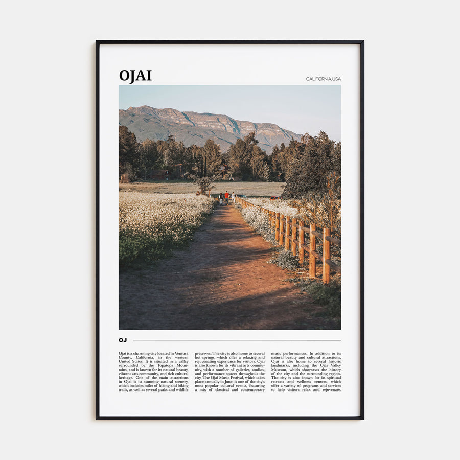 Ojai Travel Color Poster