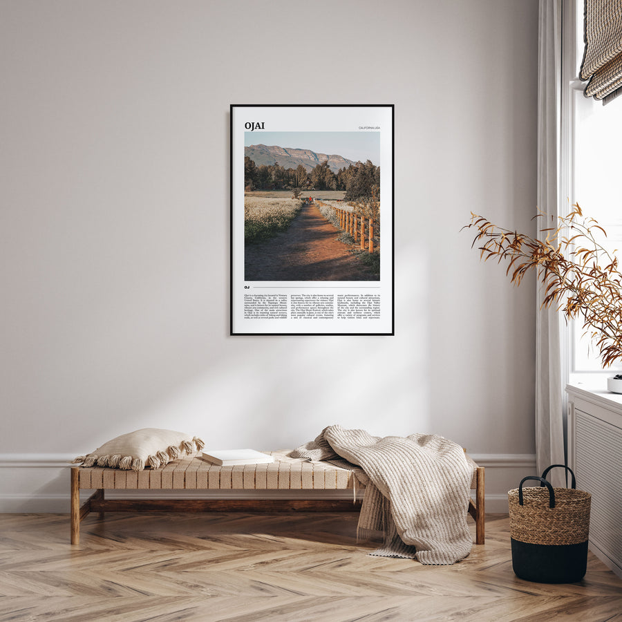 Ojai Travel Color Poster